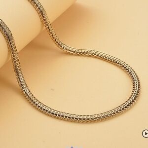 🆕️ Rosegold Fancy Mesh Chain Necklace with Adjustable Ball (18-29 inches)